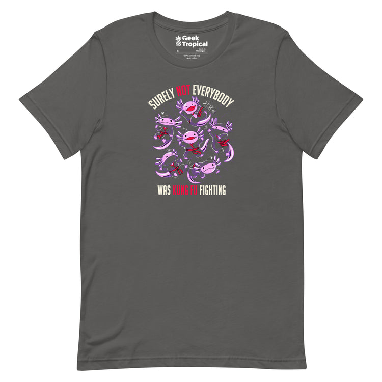 Axolotl Funny Kung Fu Fighting T-shirt Geek Nerd Animal Patterns Design by Tobe Fonseca Funny Prints