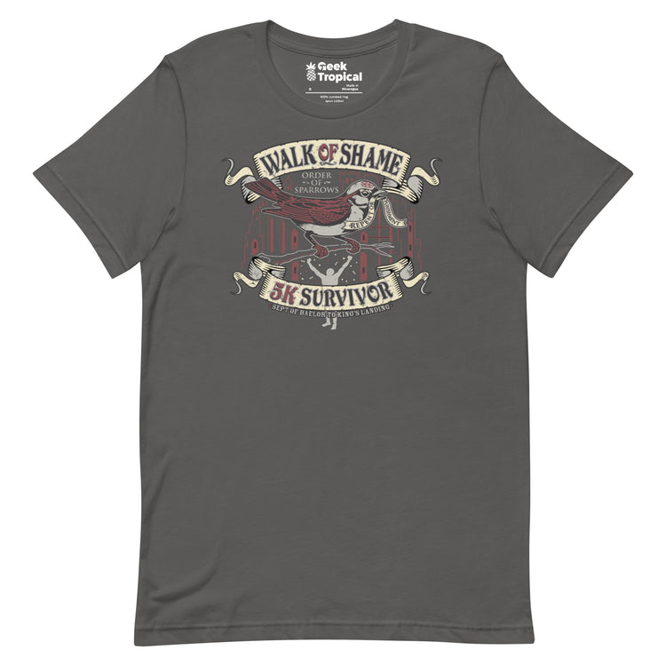 Walk of Shame T-Shirt Geek Nerd Advertise to Meta FLOW DESC WRITING Funny Prints