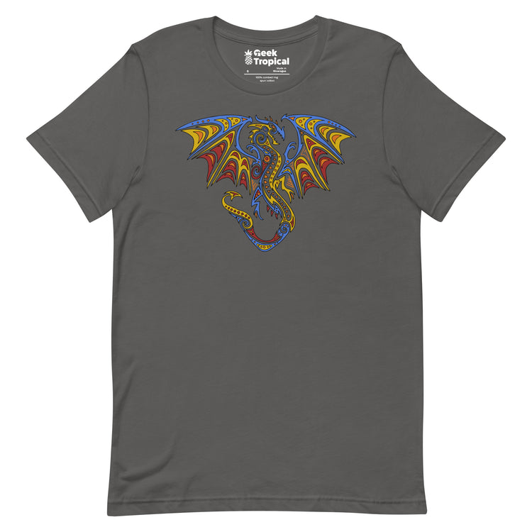 Tribal Dragon T-Shirt Geek Nerd Advertise to Meta Animal Patterns Fantasy Prints