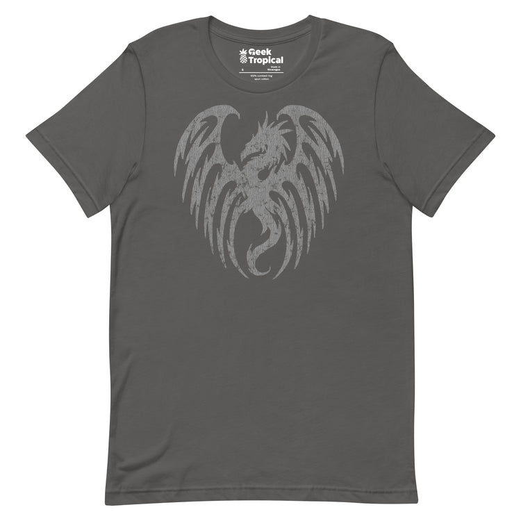 Oversized Dragon Shadow T-Shirt Geek Nerd Advertise to Meta Fantasy Prints FLOW DESC WRITING