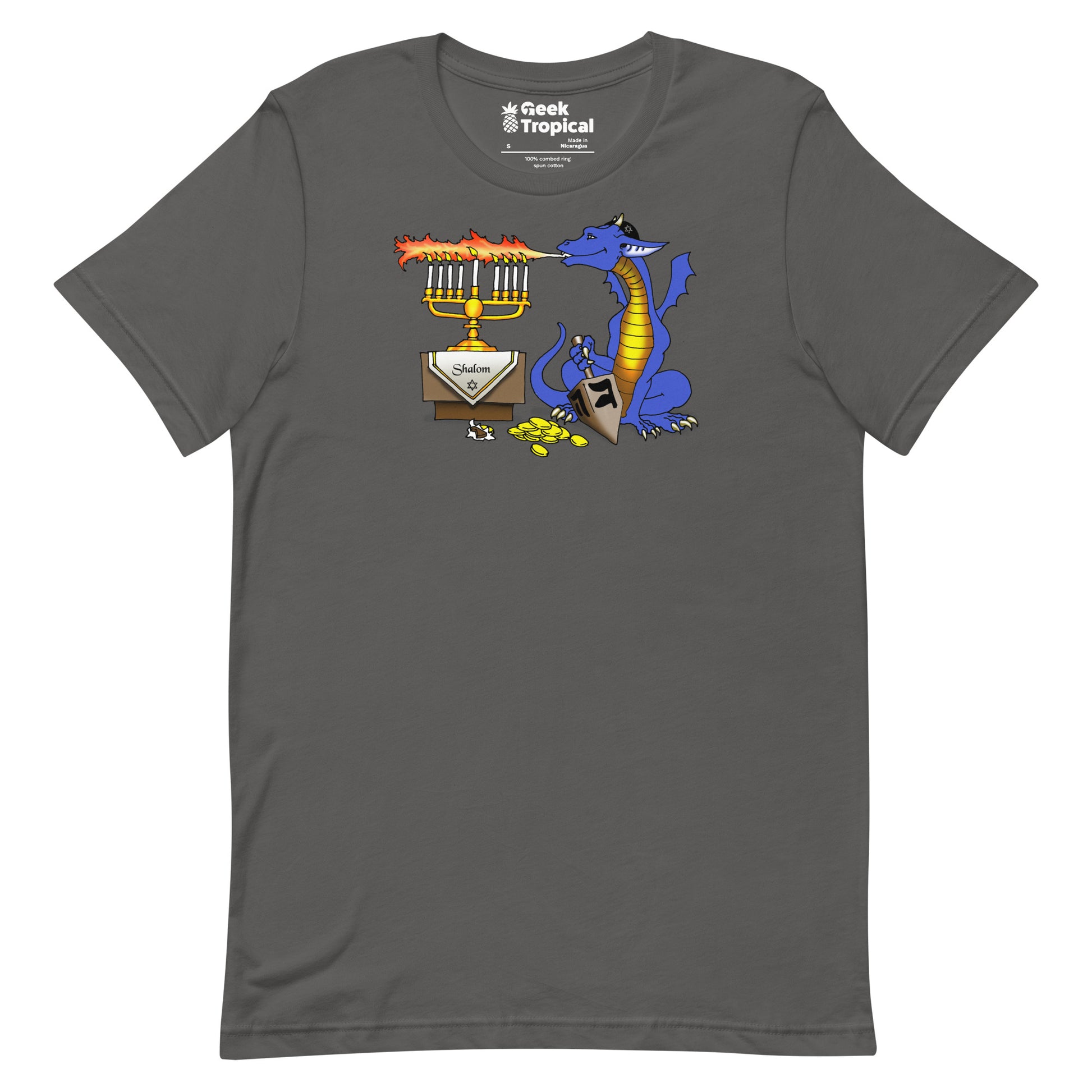Menorah Dragon T-Shirt 8