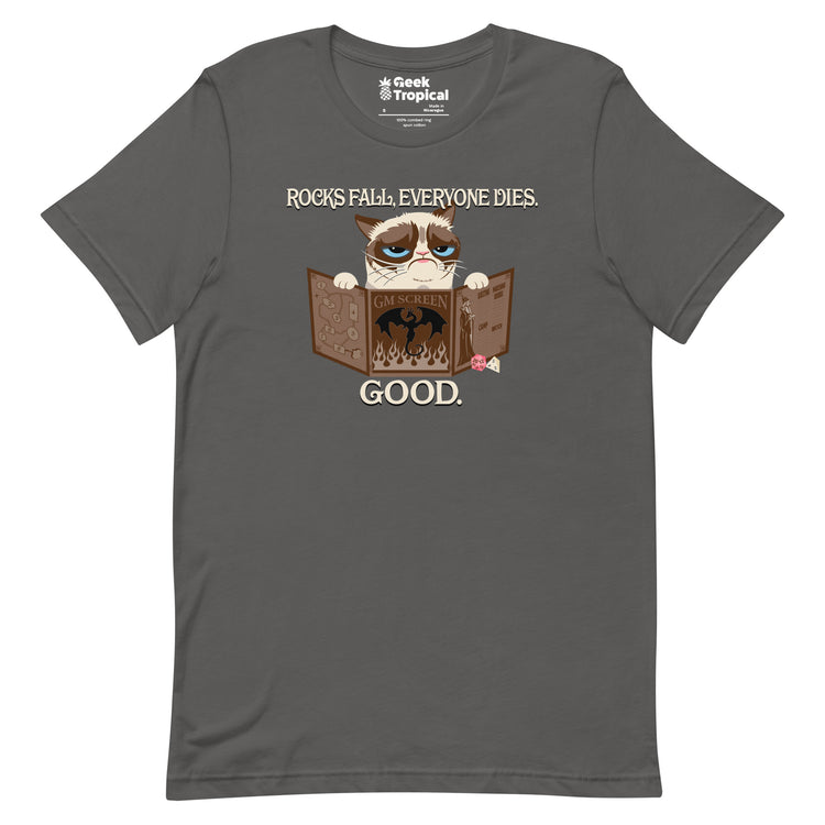 Grumpy Cat GM T-Shirt Geek Nerd Advertise to Meta Animal Patterns dnd & rpg print