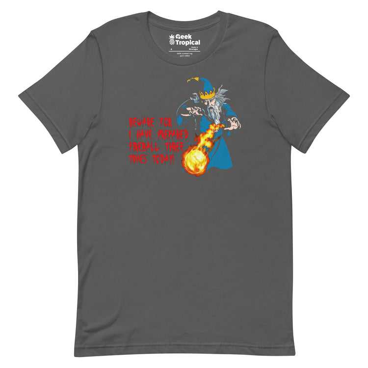 Fireball Prepared Wizard T-Shirt Geek Nerd Advertise to Meta dnd & rpg print Dnd Classes