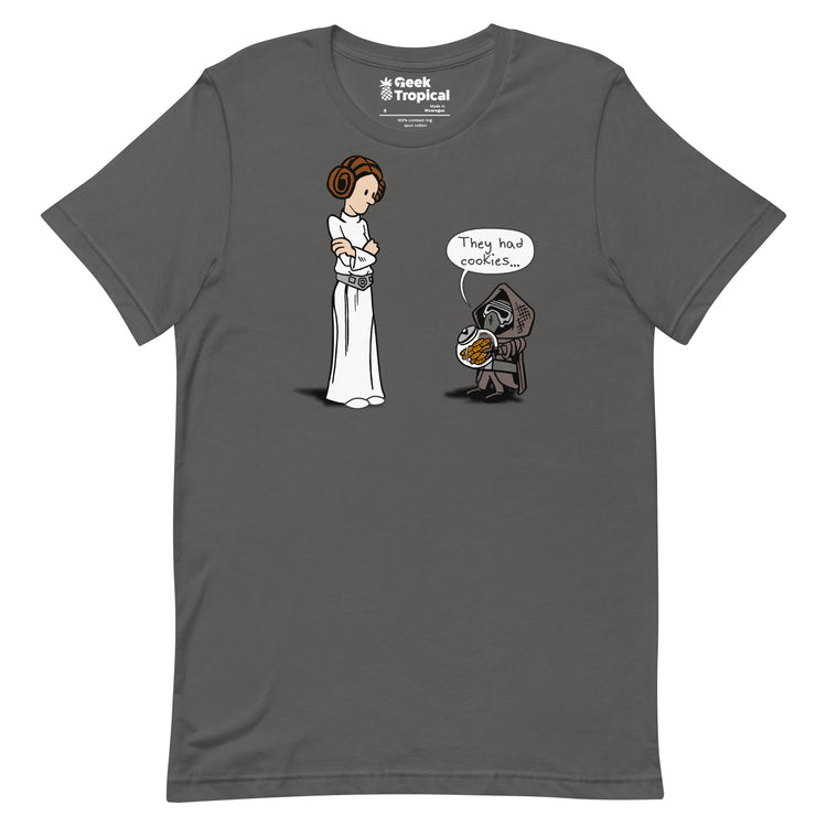 Darkside Cookies T-Shirt Geek Nerd Advertise to Meta Fantasy Prints FLOW DESC WRITING