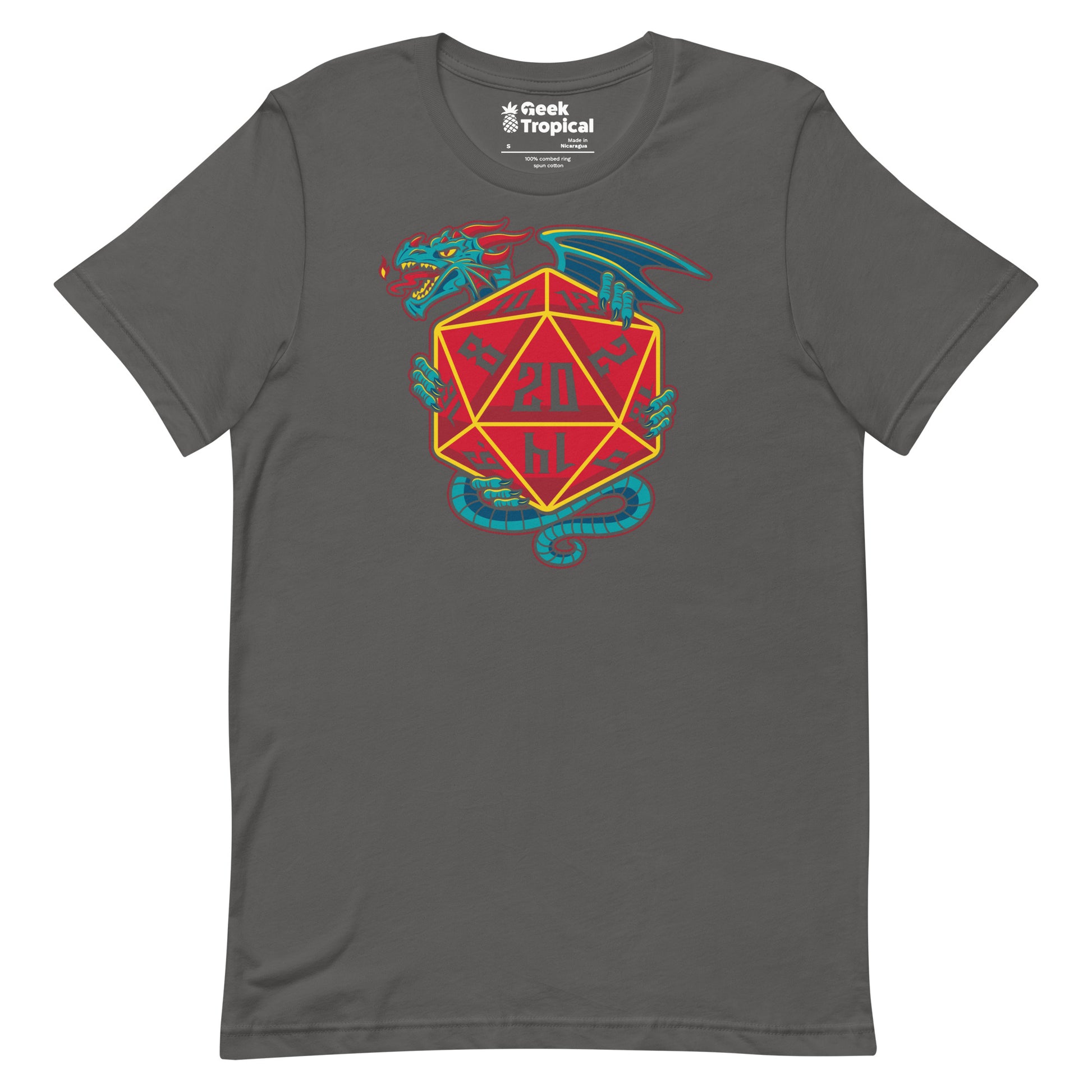 D20 Dice Dragon T-Shirt 9