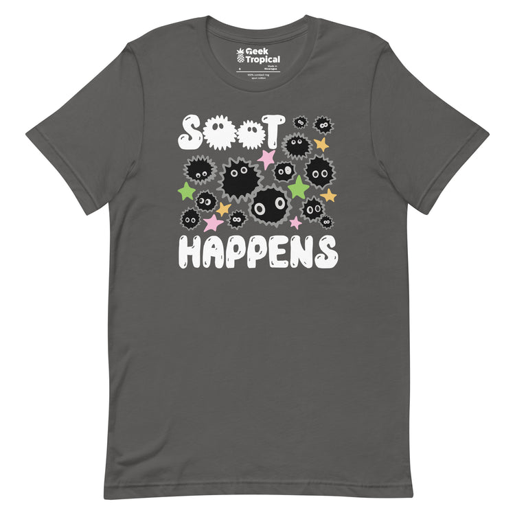 Soot Happens Sootsprites Anime T-Shirt Geek Nerd Advertise to Meta Anime Design by Heather Davenport