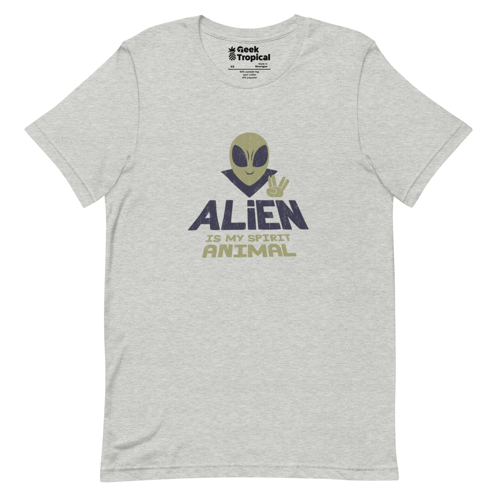 Alien Spirit Animal T-Shirt Geek Nerd Design by Tobe Fonseca FLOW DESC WRITING Funny Prints