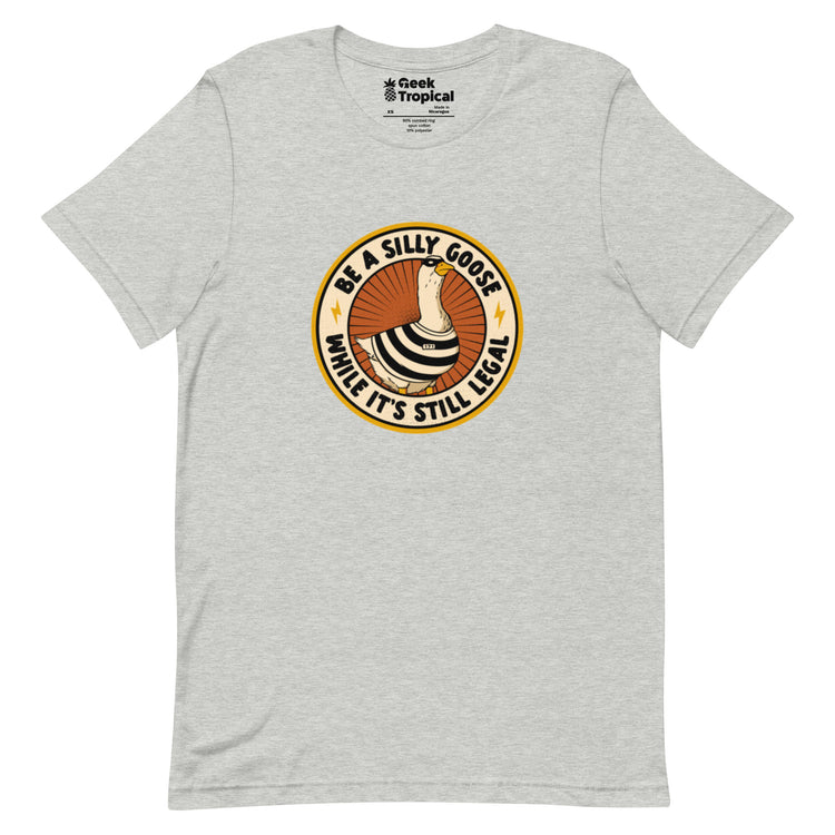 Be A Silly Goose While Legal T-Shirt Geek Nerd Animal Patterns Design by Tobe Fonseca FLOW DESC WRITING