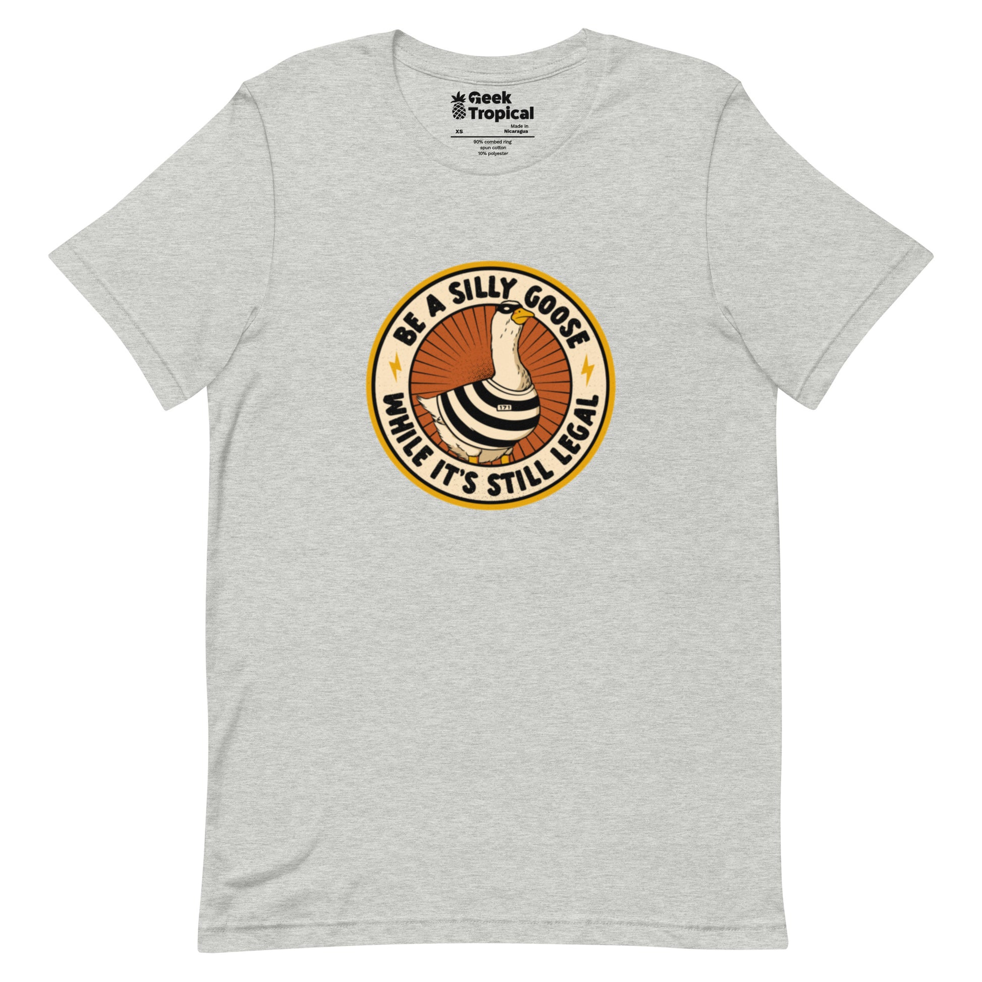 Be A Silly Goose While Legal T-Shirt Geek Nerd Animal Patterns Design by Tobe Fonseca FLOW DESC WRITING