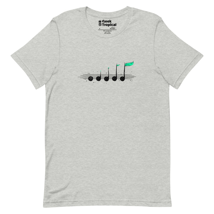 Biosphere Music Notes T-Shirt Geek Nerd Design by Tobe Fonseca FLOW DESC WRITING music print