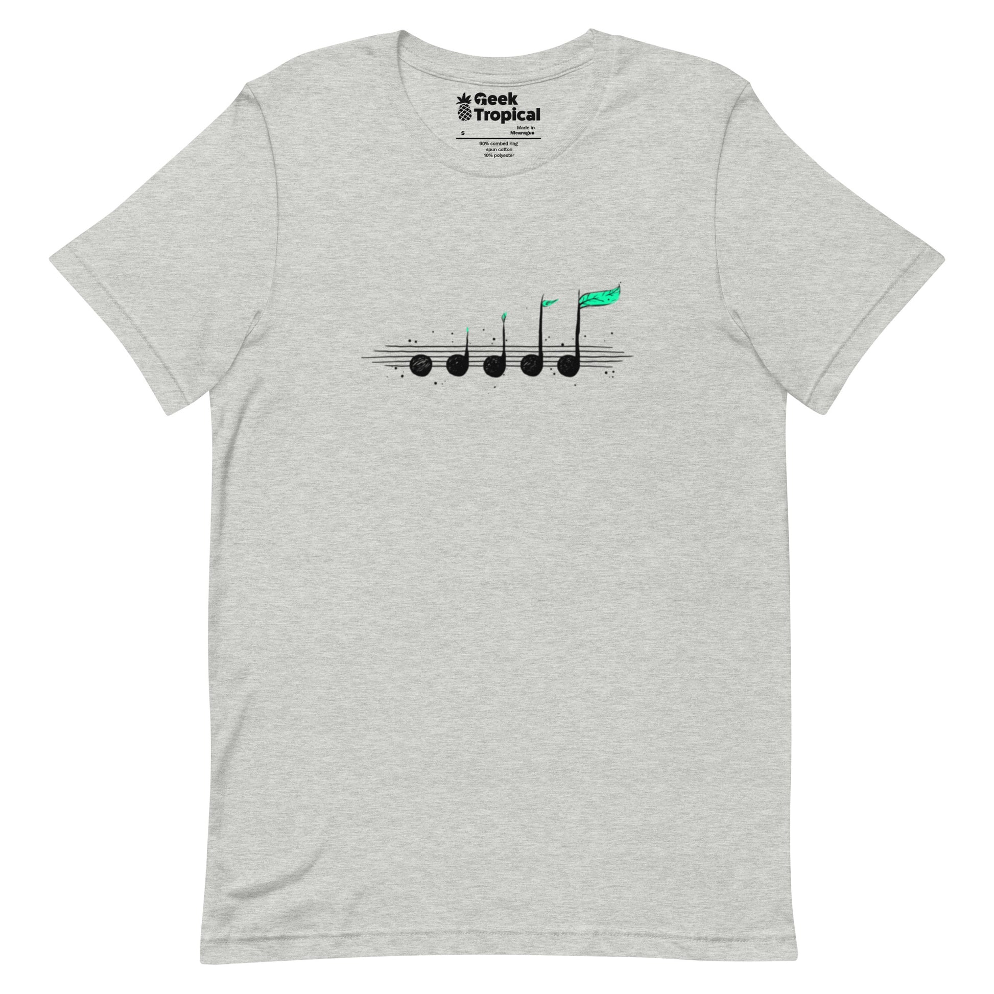 Biosphere Music Notes T-Shirt Geek Nerd Design by Tobe Fonseca FLOW DESC WRITING music print