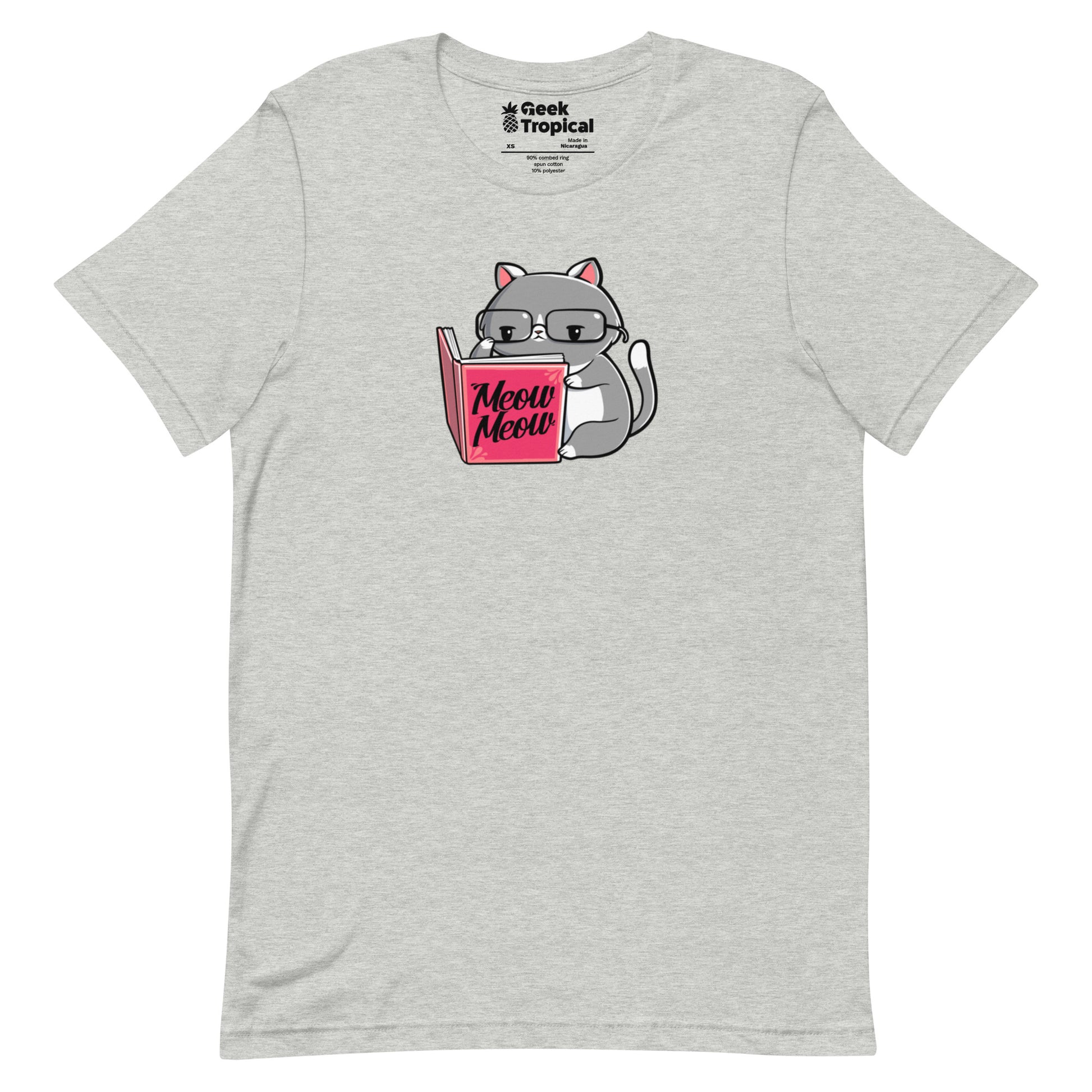 Books For Cats T-Shirt Geek Nerd Animal Patterns Book Prints Design by Tobe Fonseca