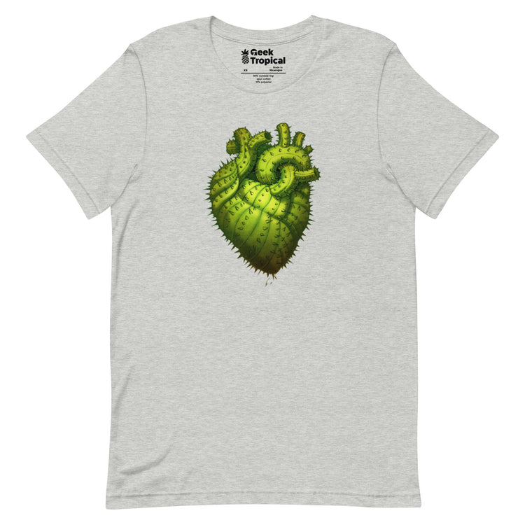 Cactus Heart T-Shirt Geek Nerd Botany Print Design by Tobe Fonseca FLOW DESC WRITING