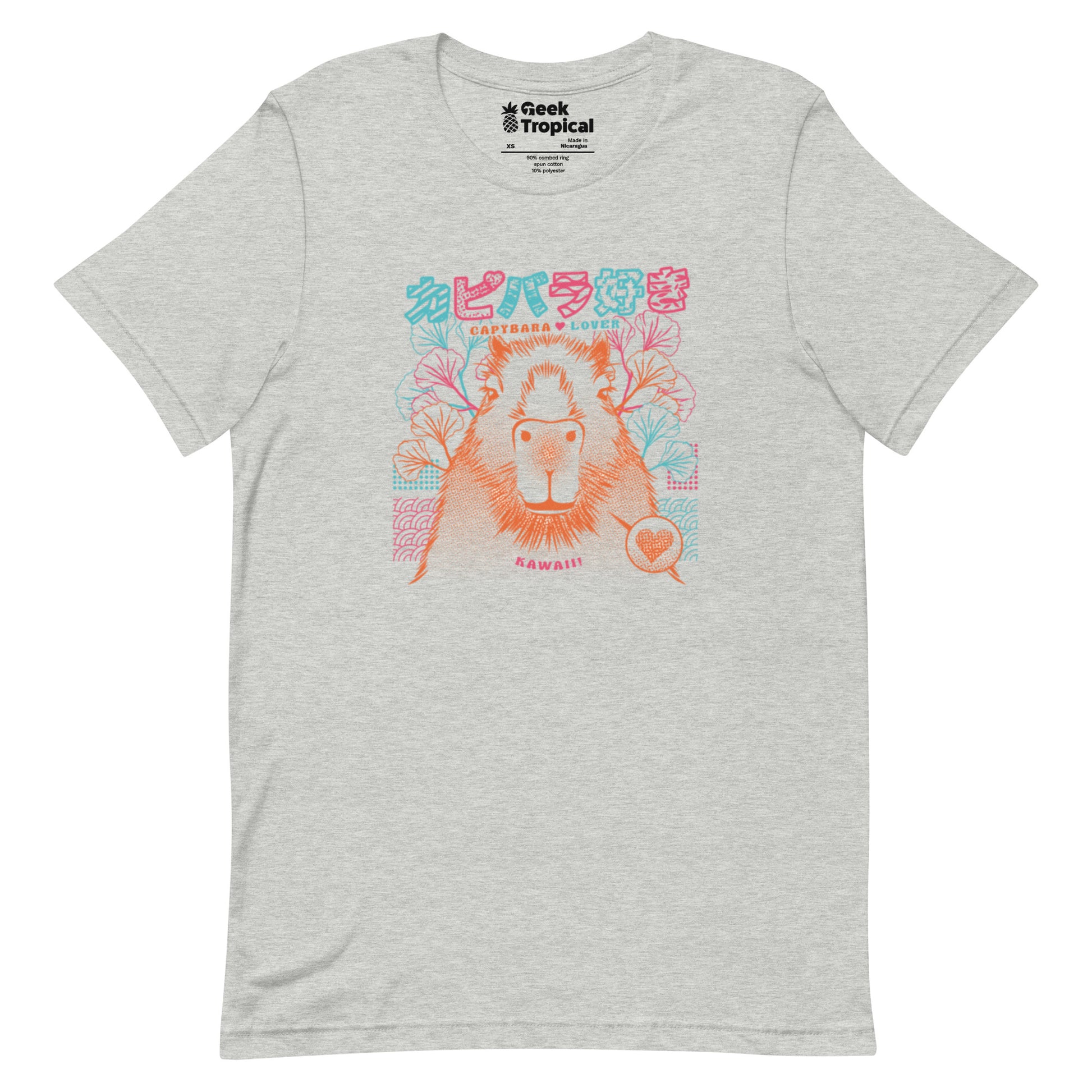 Capybara Neon Ramen T-Shirt Geek Nerd Animal Patterns Anime Design by Tobe Fonseca
