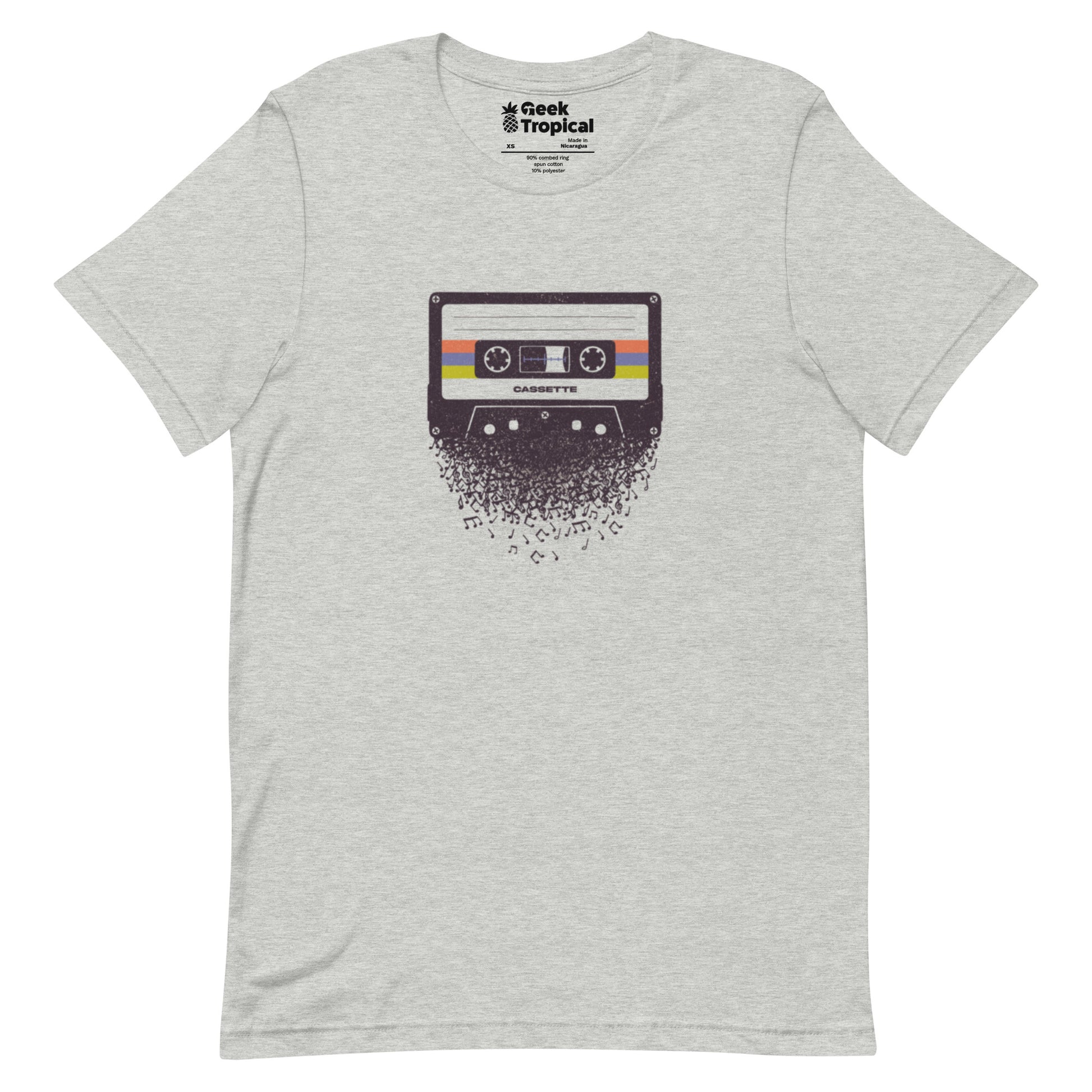 Cassette Musical Notes T-Shirt Geek Nerd Design by Tobe Fonseca FLOW DESC WRITING music print