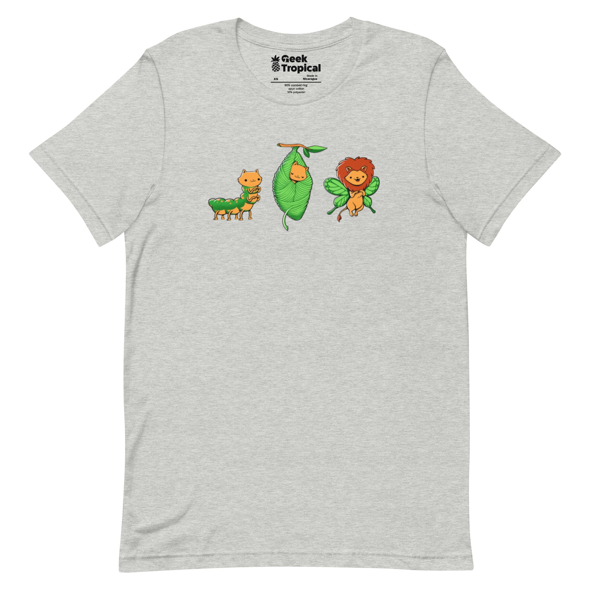 Cat - Erpillar T-Shirt Geek Nerd Animal Patterns Design by Tobe Fonseca Fantasy Prints