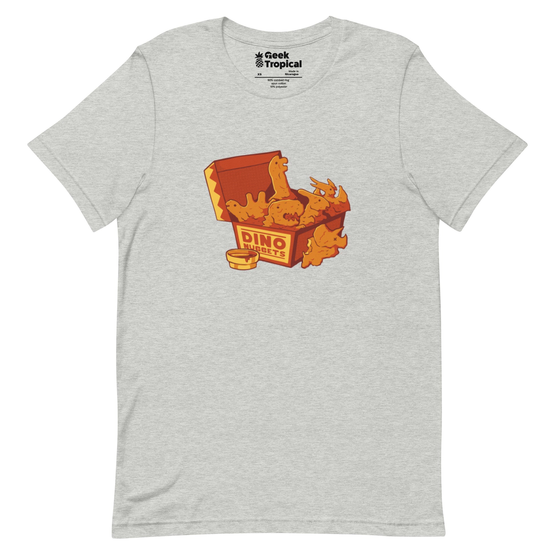 Dino Nuggets T-Shirt Geek Nerd Design by Tobe Fonseca dinosaur print FLOW DESC WRITING