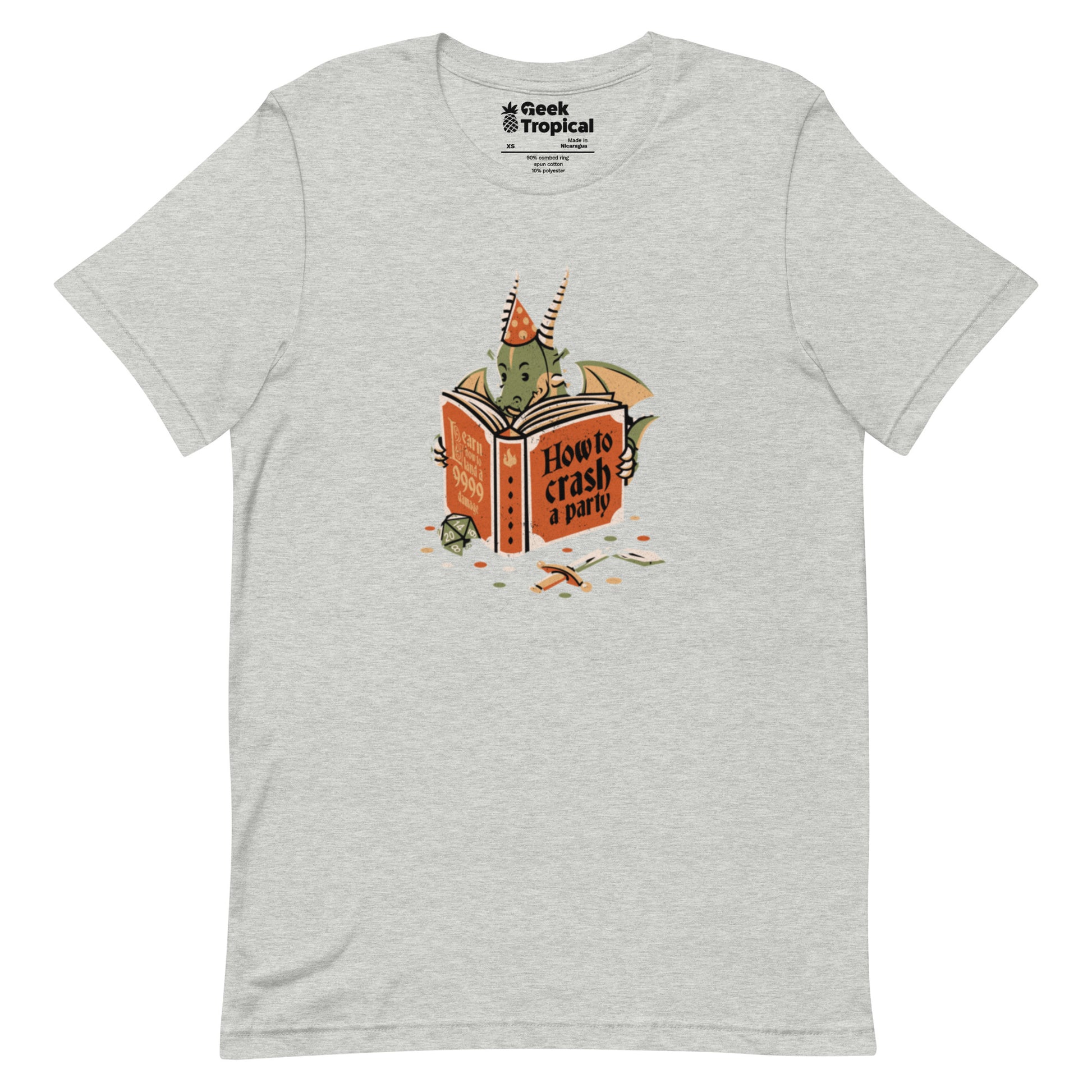 Dragon Party Crashing T-Shirt Geek Nerd Design by Tobe Fonseca dnd & rpg print Fantasy Prints