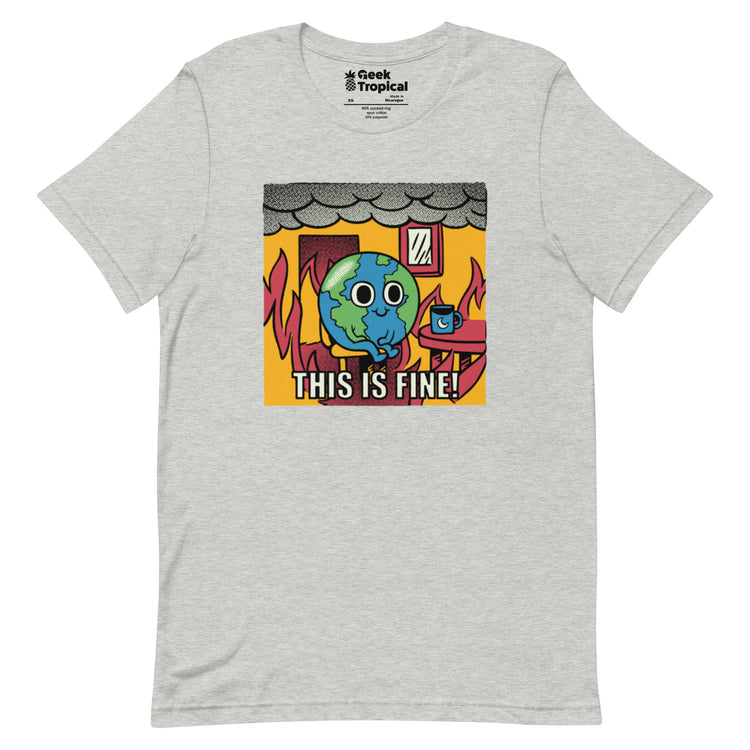 Earth Fire T-Shirt Geek Nerd Design by Tobe Fonseca Fantasy Prints FLOW DESC WRITING
