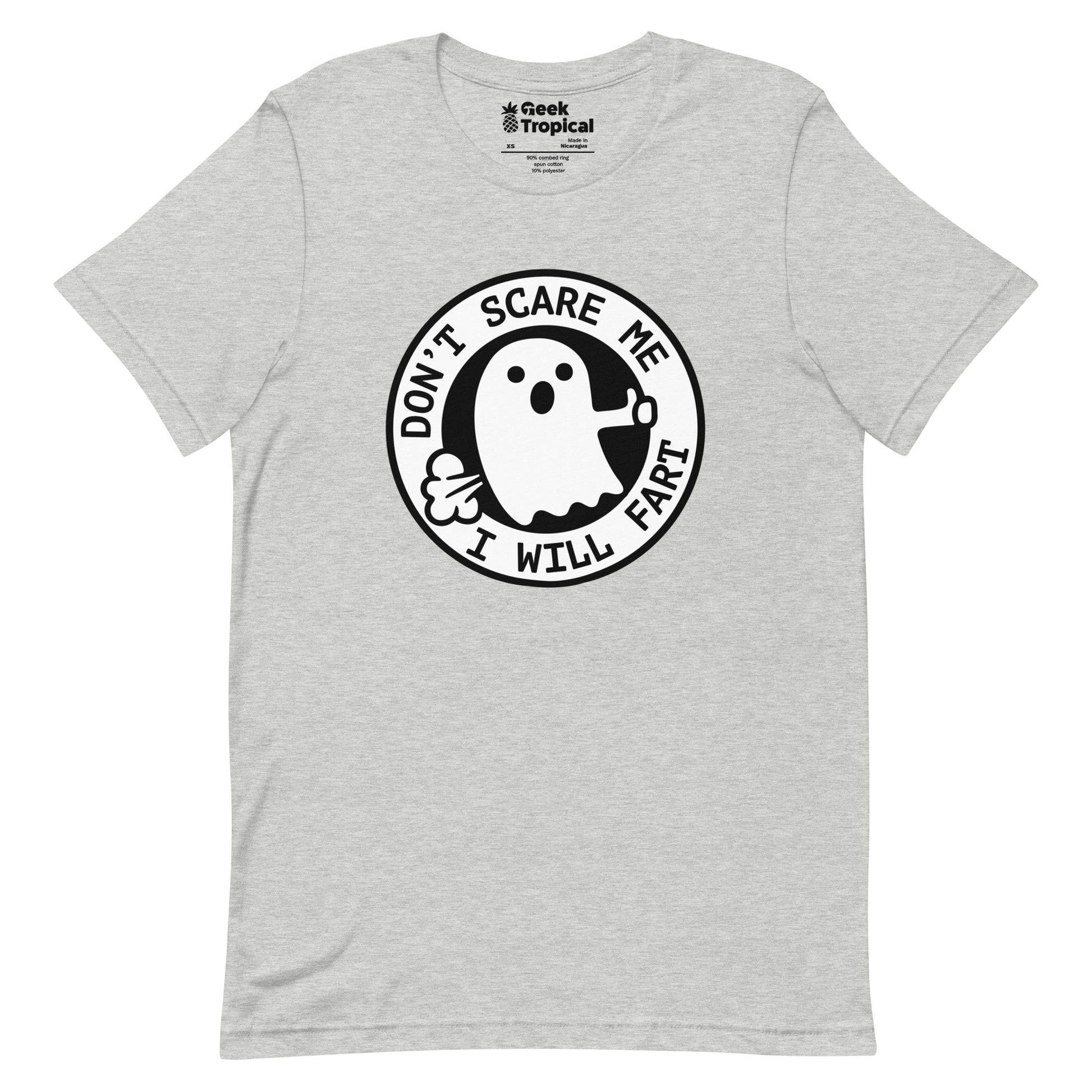 I'm Scared Ghost Fart T-Shirt Geek Nerd