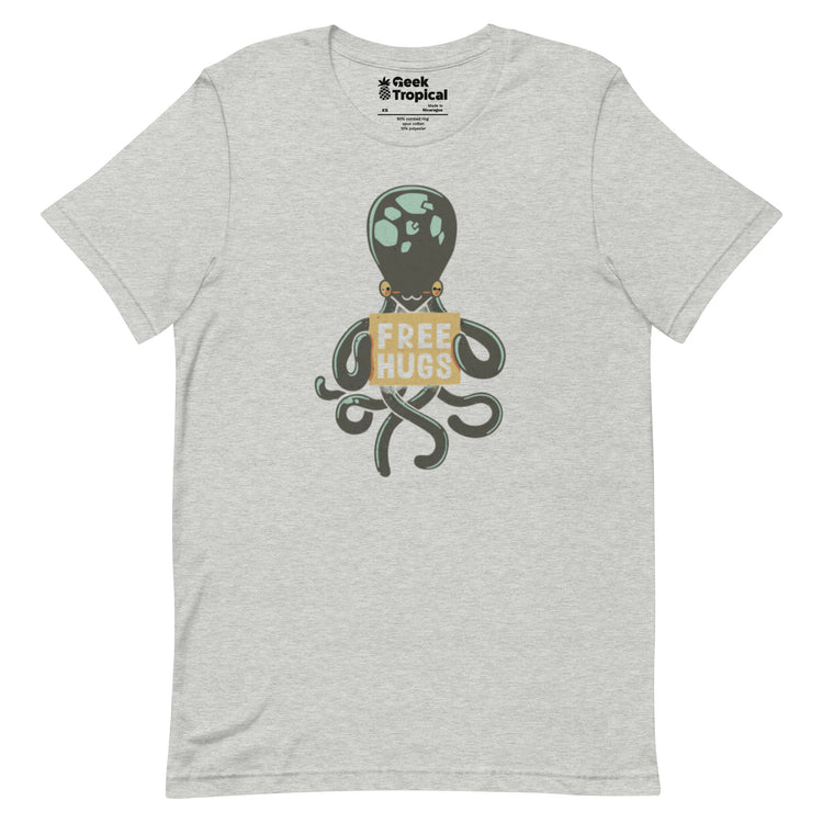Free Hugs Octopus T-Shirt Geek Nerd