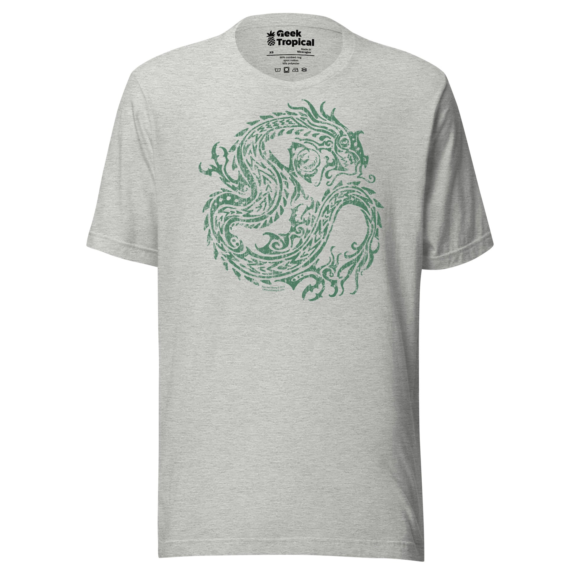 Ancient Dragon T-Shirt Geek Nerd Advertise to Meta Fantasy Prints FLOW DESC WRITING