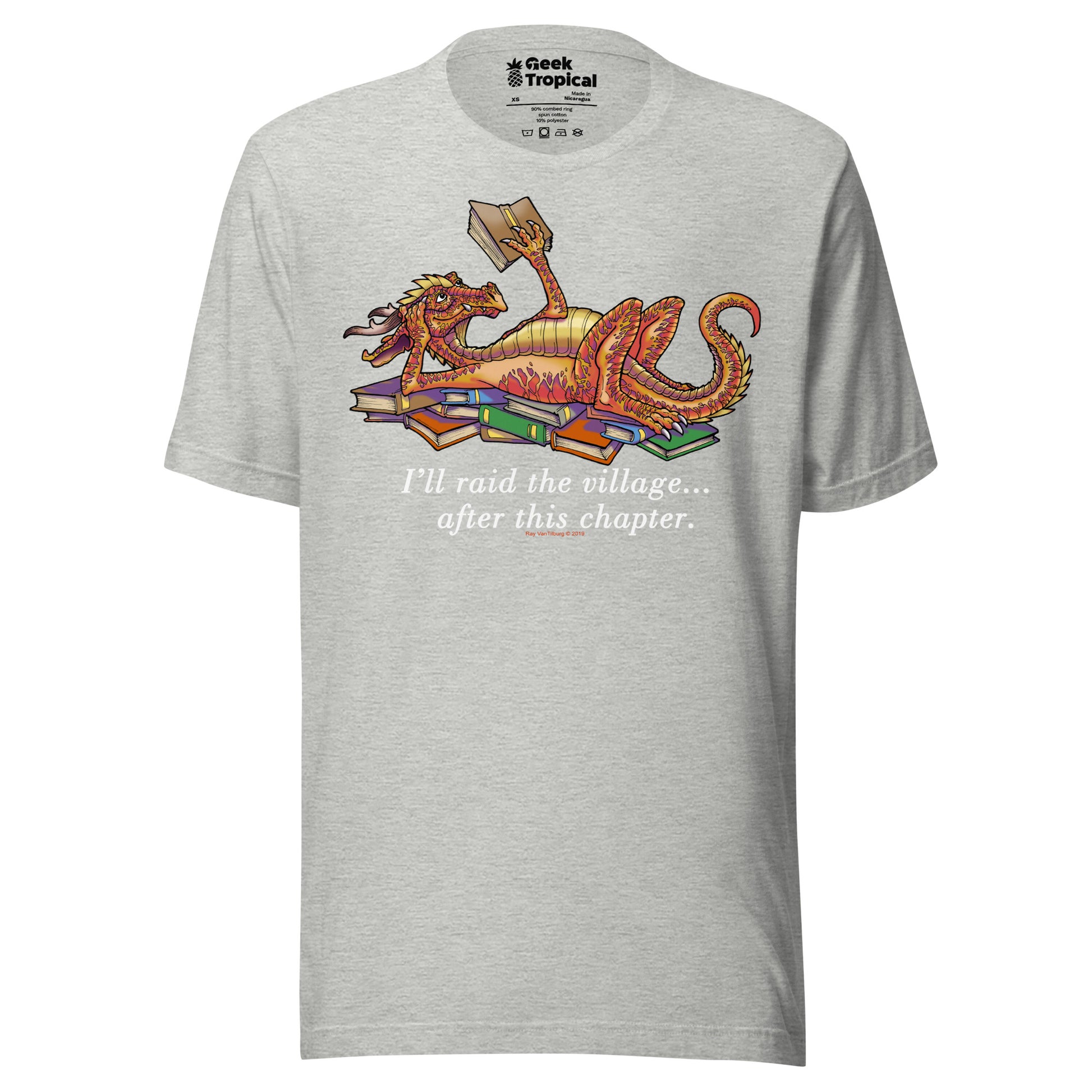 Another Chapter Dragon T-Shirt Geek Nerd Advertise to Meta Book Prints Fantasy Prints