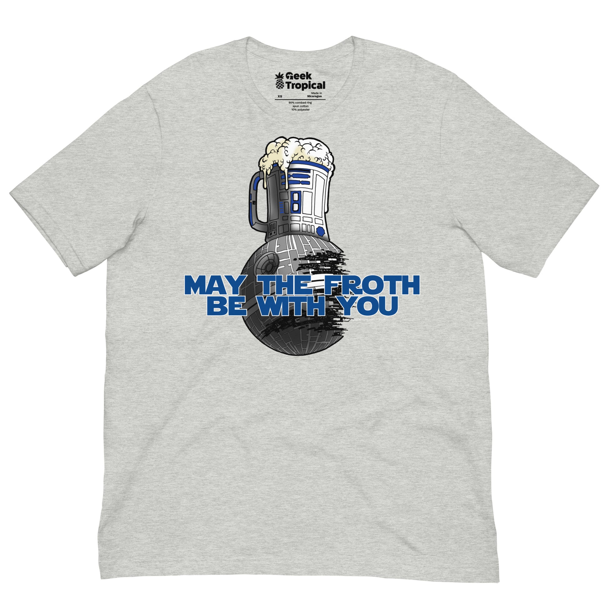 Froth be with you t-shirt Geek Nerd Advertise to Meta FLOW DESC WRITING Funny Prints