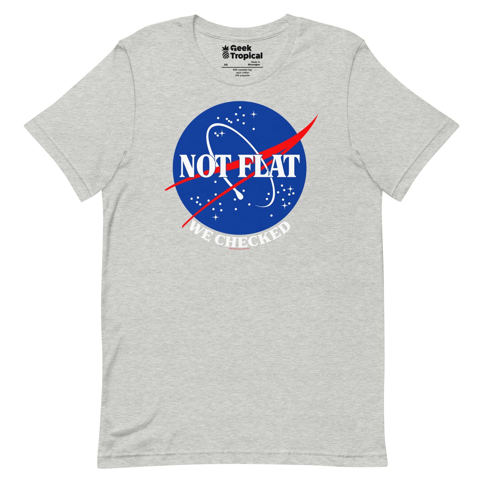 Not Flat T-shirt Geek Nerd Advertise to Meta FLOW DESC WRITING Funny Prints