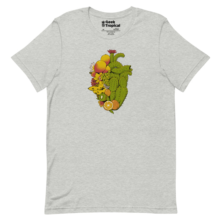 Tropical Heart T-Shirt Geek Nerd Advertise to Meta Botany Print Design by Tobe Fonseca