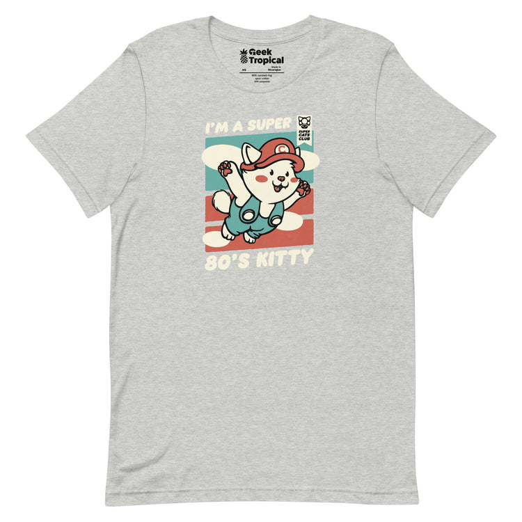 Vintage Kitty Video Game 80s T-Shirt Geek Nerd Advertise to Meta Animal Patterns Design by Tobe Fonseca