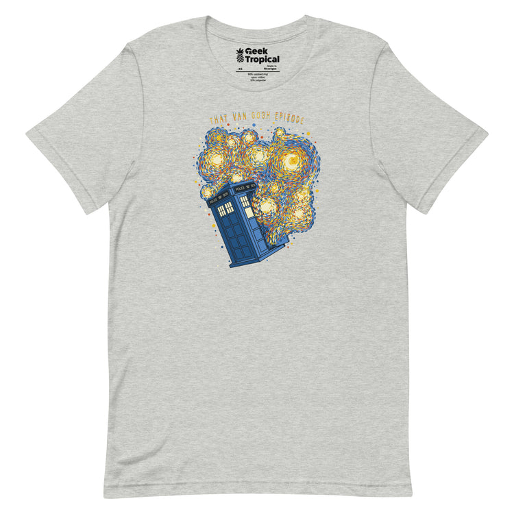 Travel Time Van Gogh Episode T-Shirt Geek Nerd Advertise to Meta Design by Tobe Fonseca FLOW DESC WRITING