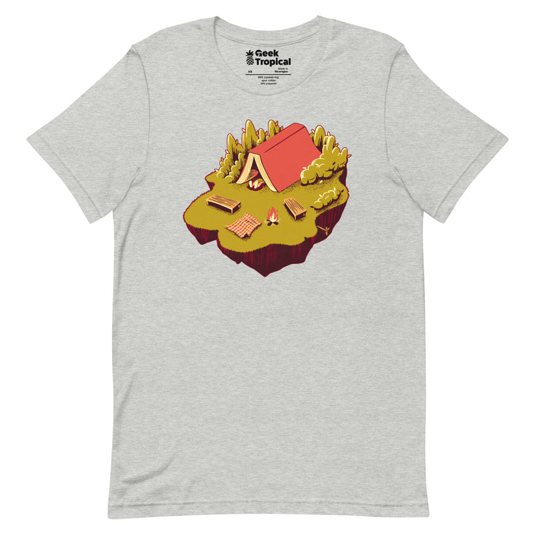 The Best Vacation Reading Book Camping T-Shirt Geek Nerd Advertise to Meta Book Prints Design by Tobe Fonseca