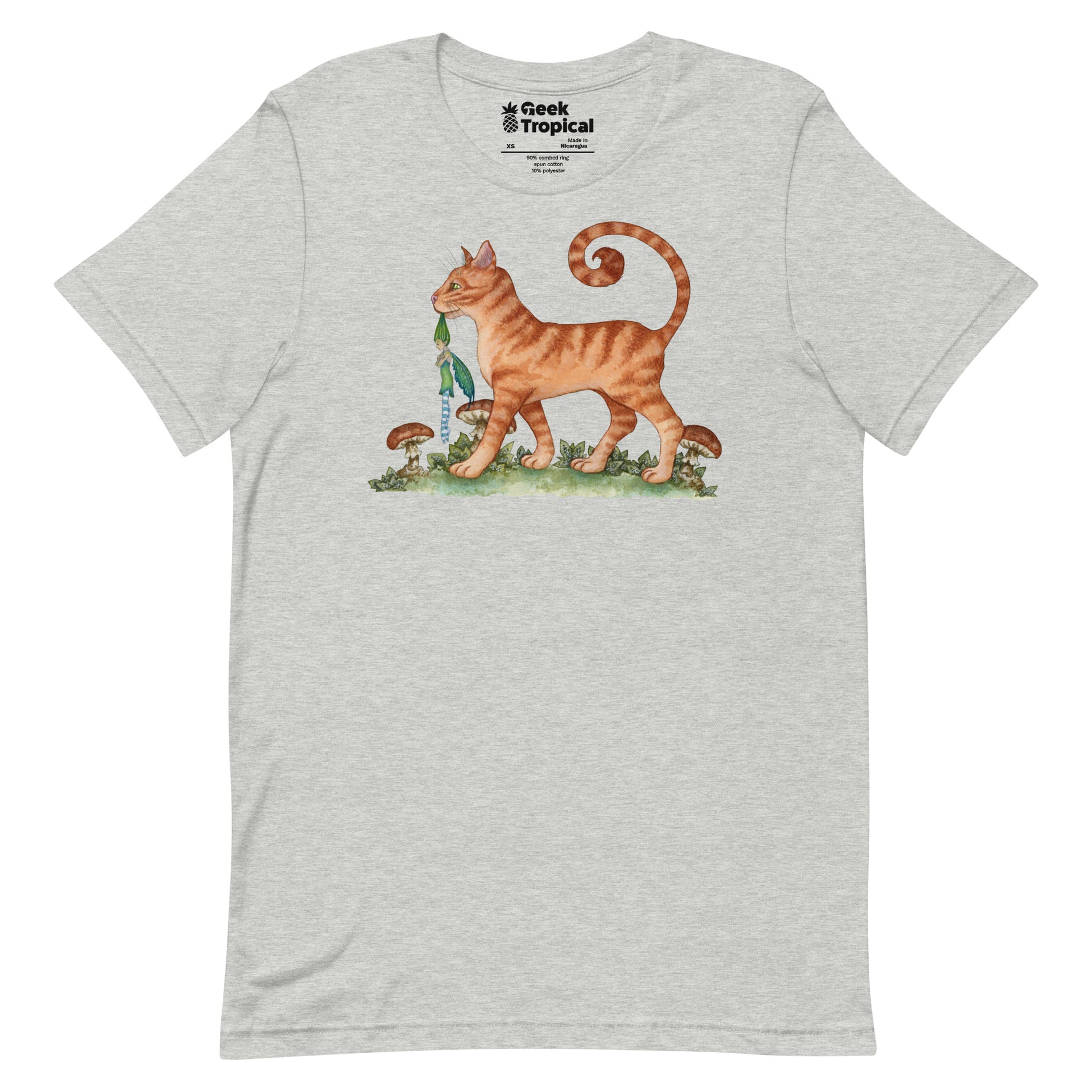 Amy Brown What The Cat Dragged In T-Shirt Geek Nerd Advertise to Meta Animal Patterns Design by Amy Brown
