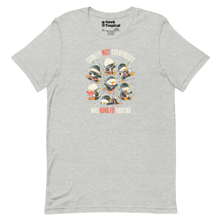 Surely Not Everybody Was Kung Fu Fighting Duck Ninja T-Shirt Geek Nerd Advertise to Meta Design by Tobe Fonseca FLOW DESC WRITING