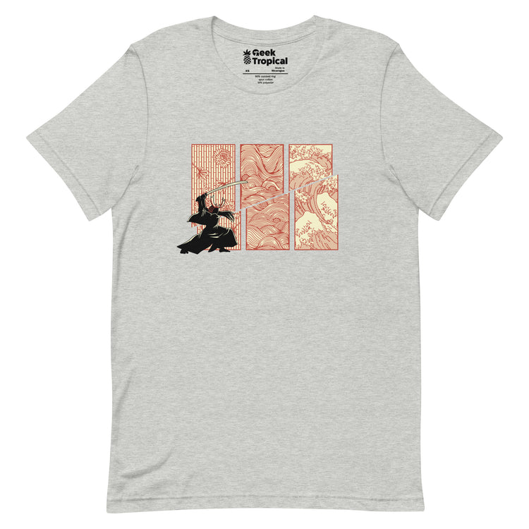 Japanese Samurai Kanagawa Wave T-Shirt Geek Nerd Advertise to Meta Anime Design by Tobe Fonseca