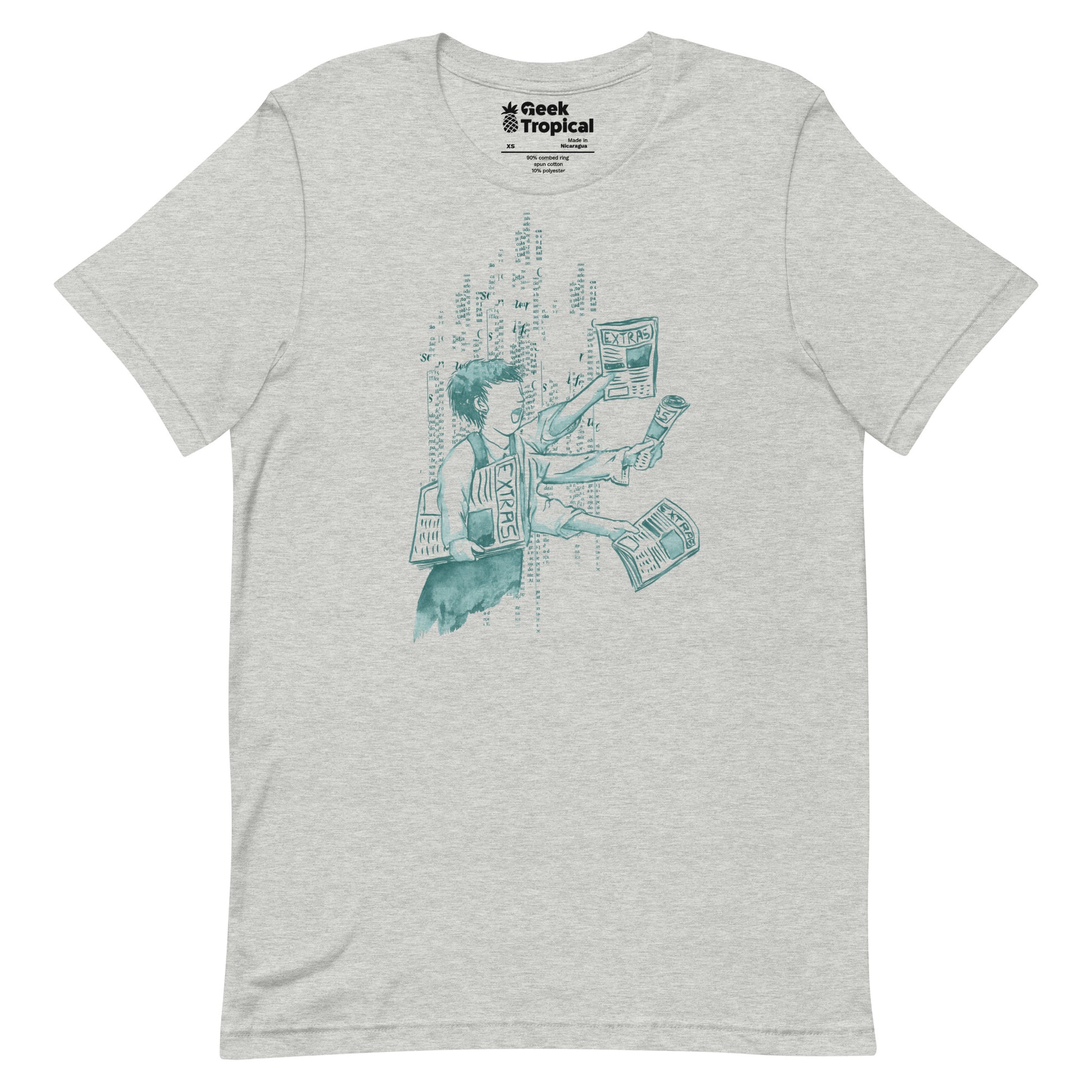 Extra Extra Extra T-Shirt Geek Nerd Advertise to Meta Design by Tobe Fonseca FLOW DESC WRITING