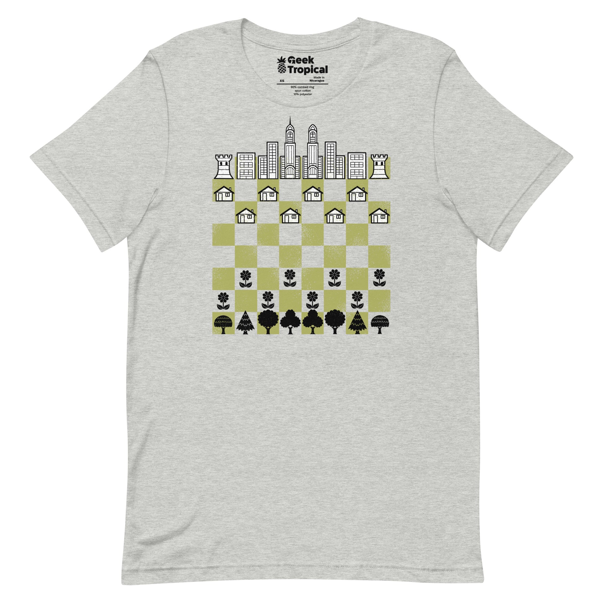 City Forest Chess Vintage Game T-Shirt Geek Nerd Advertise to Meta board game print Botany Print