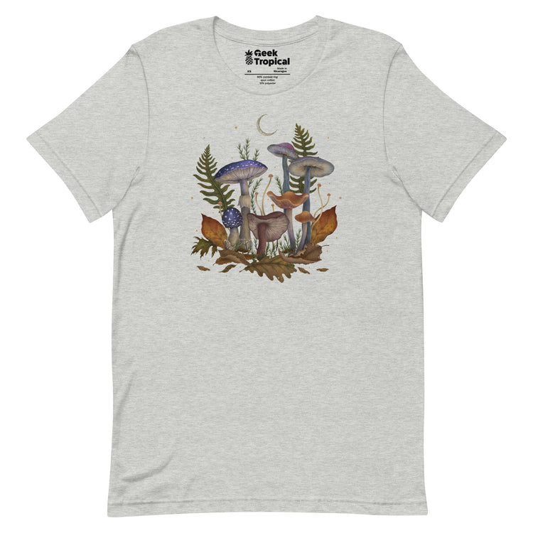 Mushroom Cover T-Shirt Geek Nerd Advertise to Meta Book Prints Botany Print