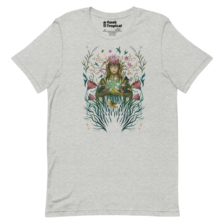 Spring Goddess T-Shirt Geek Nerd Advertise to Meta Botany Print Design by Episodic Drawing