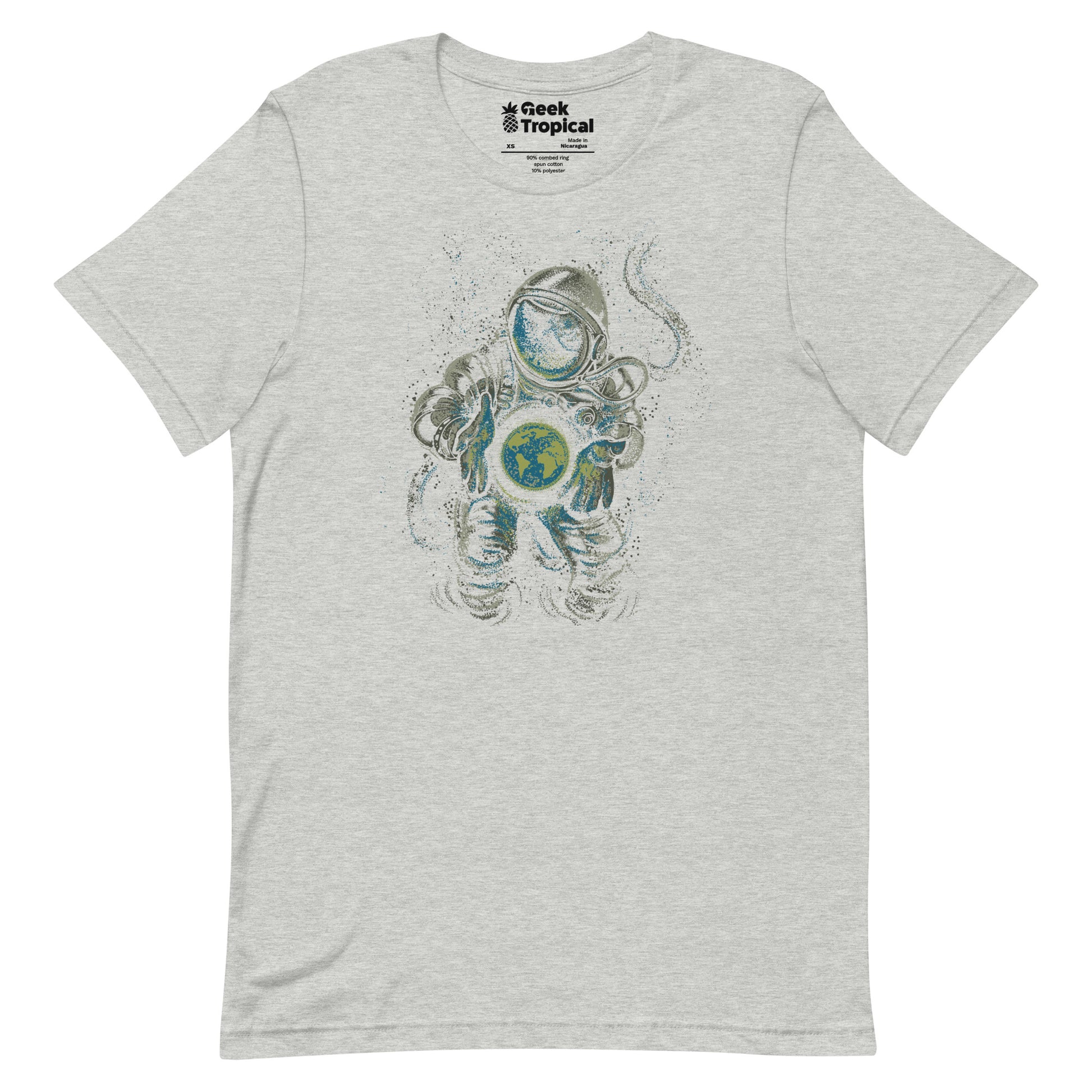 Astronaut Love Earth T-Shirt Geek Nerd Advertise to Meta Design by Tobe Fonseca FLOW DESC WRITING