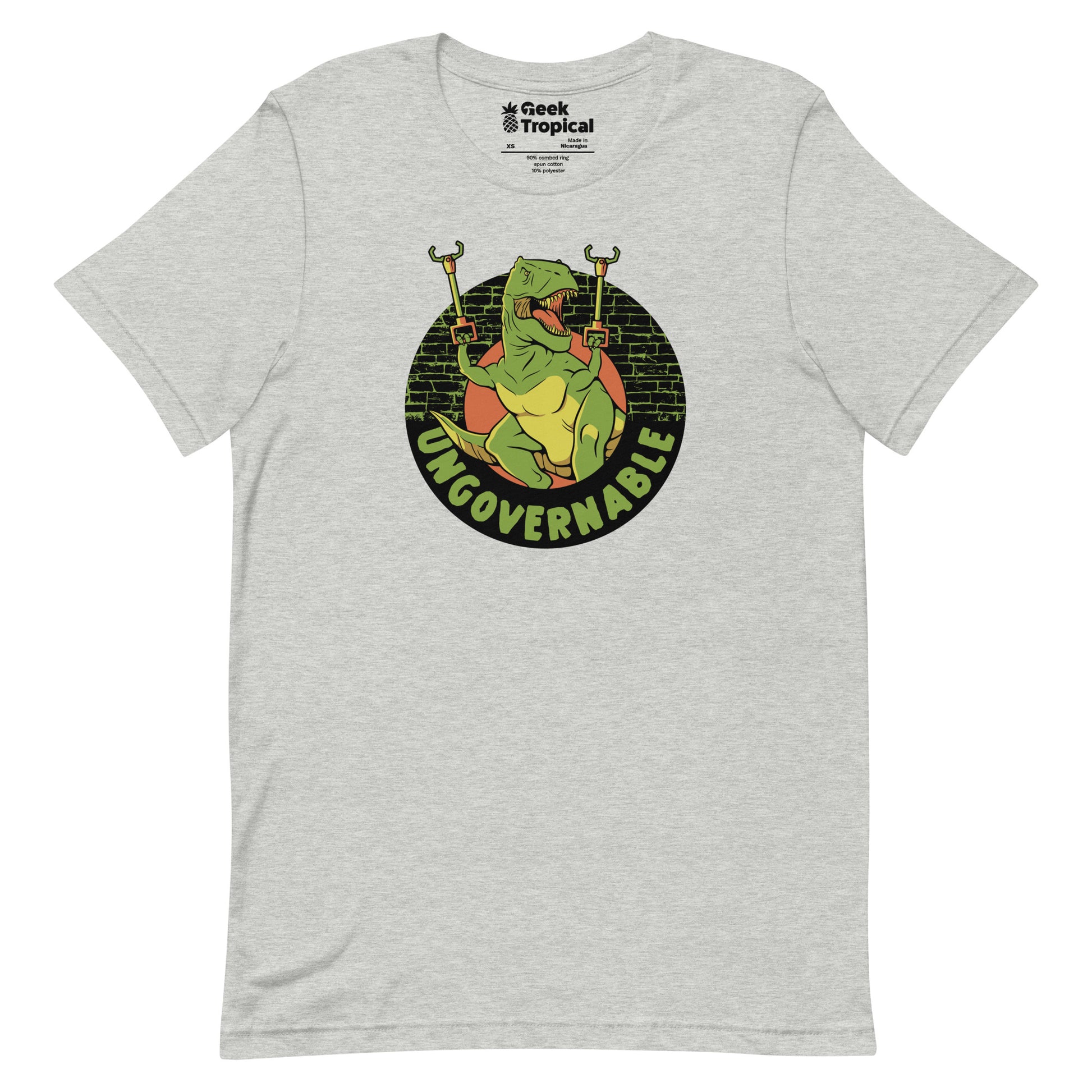 Become Ungovernable Funny Dinosaur T-Shirt Geek Nerd Advertise to Meta Animal Patterns Design by Tobe Fonseca
