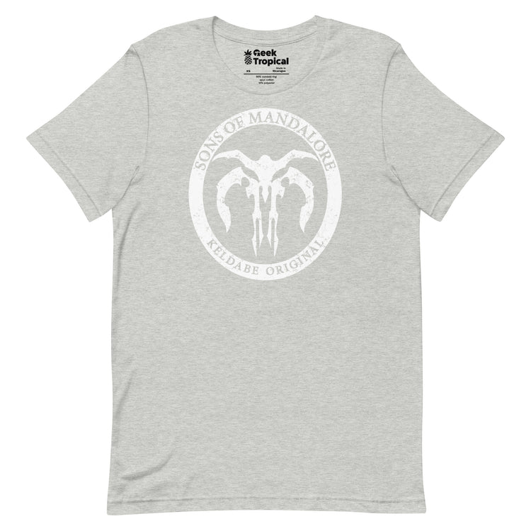 Sons of Mandalore T-Shirt Geek Nerd Advertise to Meta Fantasy Prints FLOW DESC WRITING