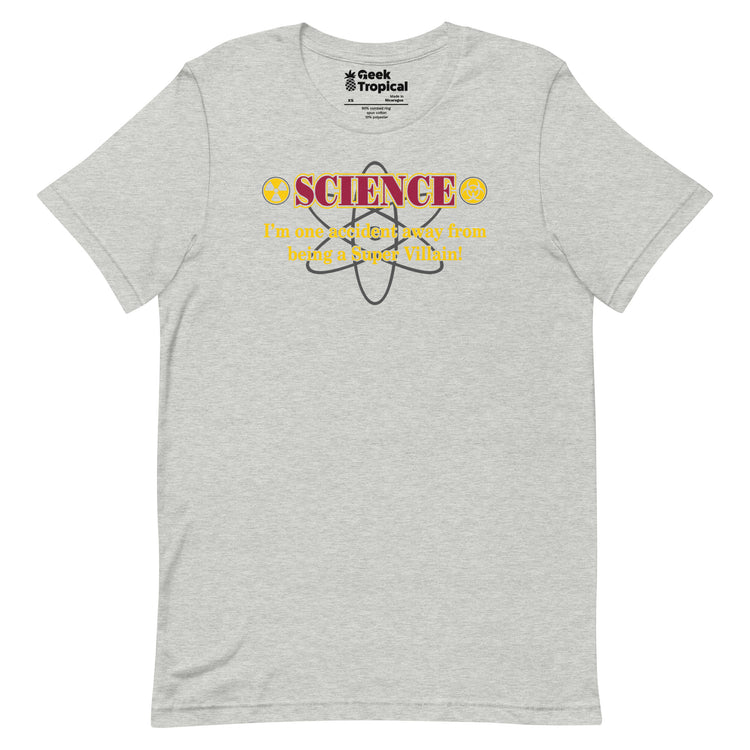 Science Super Villain T-Shirt Geek Nerd Advertise to Meta FLOW DESC WRITING Funny Prints