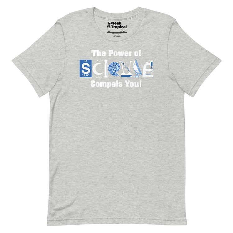 Power of Science T-Shirt Geek Nerd Advertise to Meta FLOW DESC WRITING Off World Designs