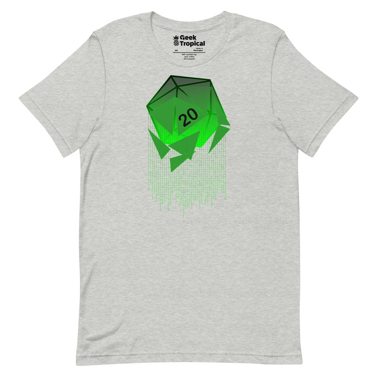 Matrix D20 T-Shirt Geek Nerd Advertise to Meta board game print computer print