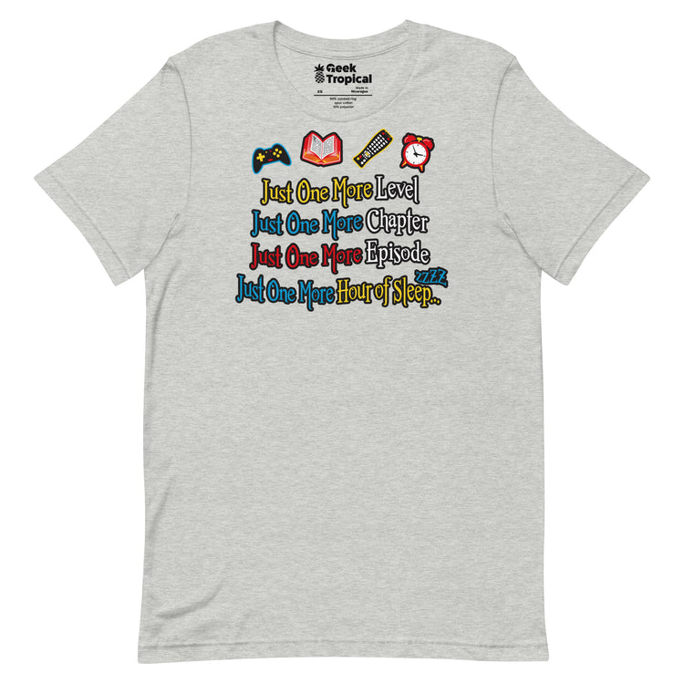 Just One More Nerd T-Shirt Geek Nerd Advertise to Meta Book Prints FLOW DESC WRITING