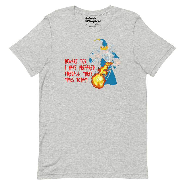 Fireball Prepared Wizard T-Shirt Geek Nerd Advertise to Meta dnd & rpg print Dnd Classes