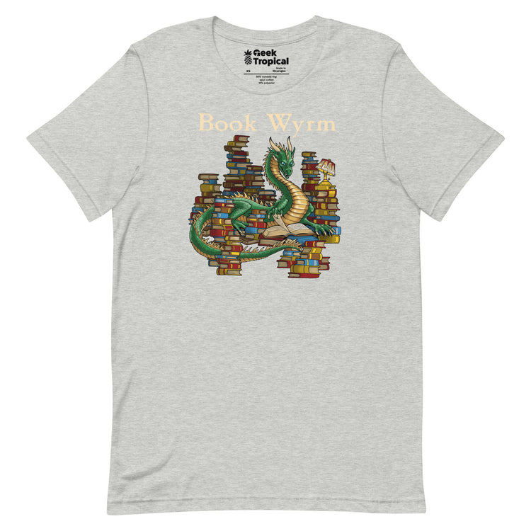 Book Wyrm T-Shirt Geek Nerd Advertise to Meta Book Prints Fantasy Prints