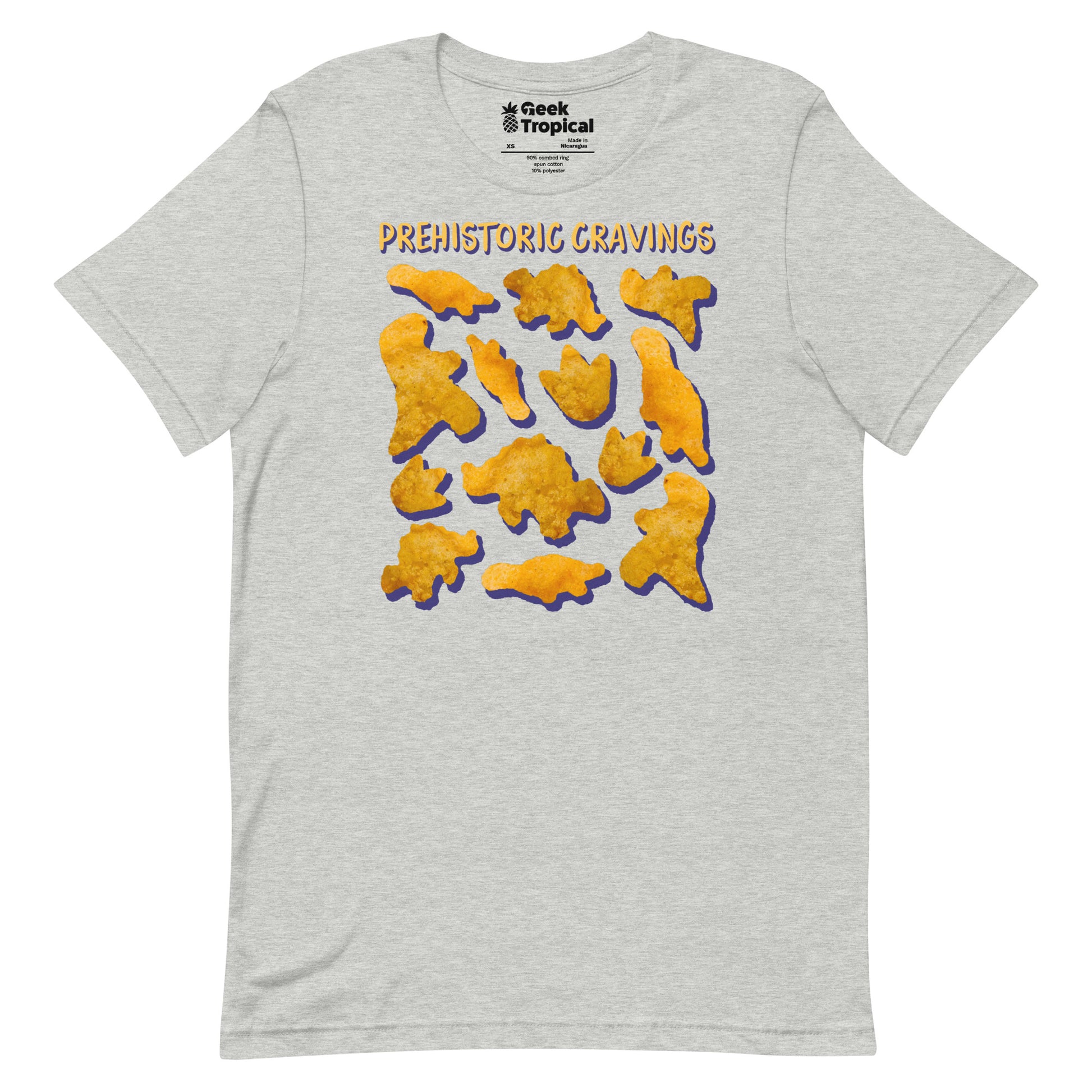 Prehistoric Cravings Dinosaur Chicken Nuggets T-Shirt 14